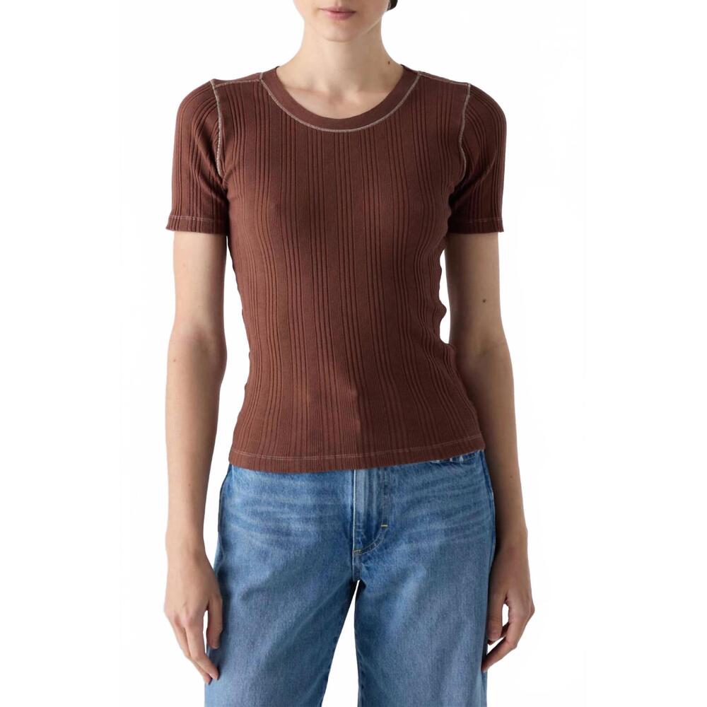 NEW AMO cherish tee in cocoa